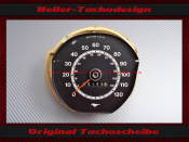 Tacho Aufkleber für Ford Mustang 1971 bis 1973 120 Mph zu 200 Kmh
