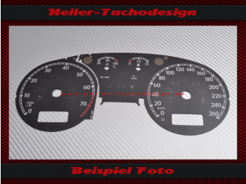 Tachoscheiben für Vw Golf 4 Bora Passat 3B B5 T4 260 Kmh - 7