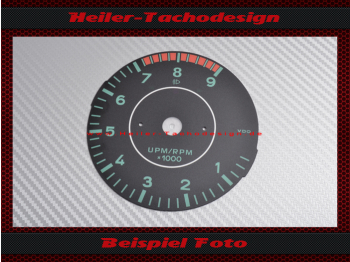 Drehzahlmesser Scheibe für Porsche 911 964 993 356 Optik 9000 - 1