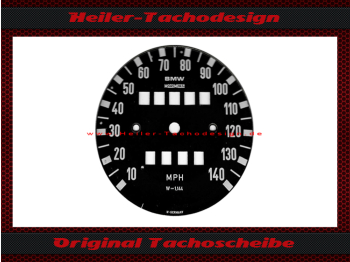 Speedometer Disc for BMW R90 S JG 1973 Mph to Kmh