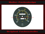 Tachoscheibe für Mercedes W107 R107 380 SL elektronischer Tacho 180 Kmh verlängert Mph zu Kmh