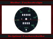Speedometer Disc for Porsche 911 1964 to 1968 Mph to Kmh