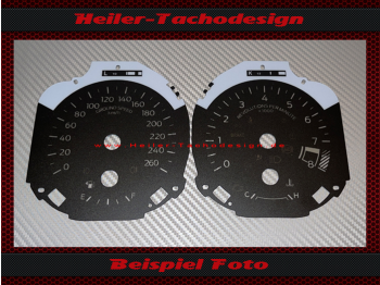 Speedometer Discs for Ford Mustang 2018 160 Mph to 260 Kmh Tachometer from 7500 to 8000 RPM