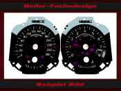 Speedometer Discs for Ford Mustang 2018 160 Mph to 260 Kmh Tachometer from 7500 to 8000 RPM