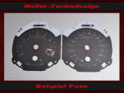 Speedometer Disc Ford Mustang 300 KmhTachometer Range...