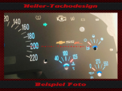 Speedometer Disc for Chevrolet Camaro SSR Model 2004 140 Mph to 240 Kmh