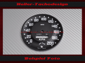 Speedometer Disc for Turner Sports Cars Ø92 mm 120...