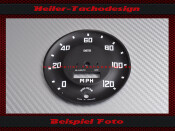 Speedometer Disc Turner Sports Cars Ø92 mm 120 Mph