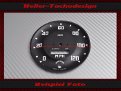 Speedometer Disc for Turner Sports Cars Ø92 mm 120...