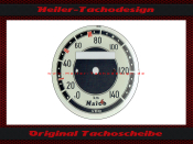 Speedometer Disc for Maico M250 MD250 0 bis140 Ø75...