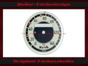 Tachoscheibe für Maico M250 MD250 0 bis140...