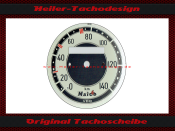 Speedometer Disc for Maico M250 MD250 0 bis140 Ø75...