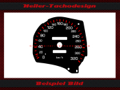 Speedometer Disc for Toyota MR2 320 Kmh Typ SW20
