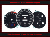 Tachoscheibe für Toyota Celica T20 280 Kmh