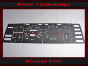 Speedometer dial DMC DeLorean Motor Company for TÜV Mph...