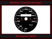 Tachoscheibe für Porsche 911 964 993 Turbo 6 Uhr...