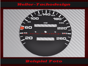Speedometer Disc for Porsche 968 1989 260 Kmh