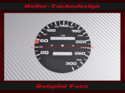 Speedometer Disc for Porsche 968 Scale extended to 300 Kmh