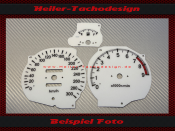 Tachoscheibe für Mitsubishi 3000 GT 300 Kmh