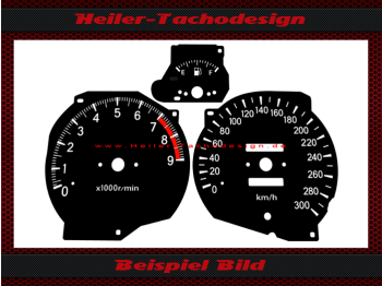 Tachoscheibe für Mitsubishi 3000 GT 300 Kmh