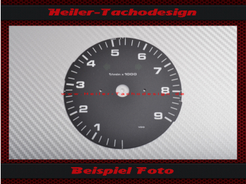 Drehzahlmesser Scheibe für Porsche 911 964 993 6 Uhr Stellung 9000 RPM - 2