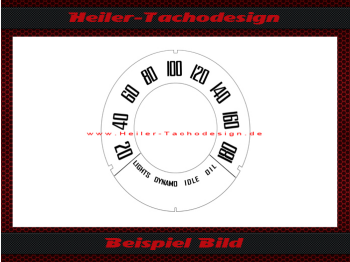 only Speedometer Disc for Motoguzzi V7 Ambassador 180 Kmh