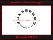 only Speedometer Disc for Motoguzzi V7 Ambassador 180 Kmh