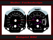 Tachoscheibe Ford Mustang 300 Kmh DZM Bereich von 7,0 -...