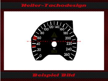 Tachoscheibe für Mercedes Benz W202 C Klasse 260 Kmh