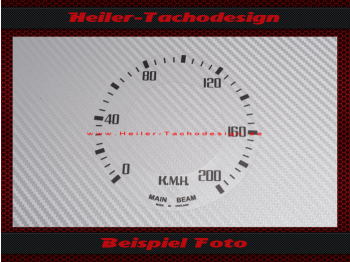 Tacho Aufkleber für Tachoglas Triumph TR3 TR4