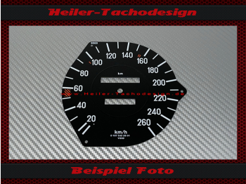 Speedometer Disc for Mercedes W107 R107 450 SL 1979 mechanical Speedometer 160 Mph to 260 Kmh