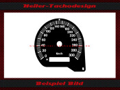 Nur Tachoscheibe Jaguar XJS 1991 bis1996 Modifiziert auf...