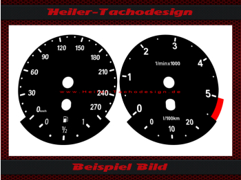 Speedometer Disc for BMW E90 E91 E92 E93 260 Kmh Diesel M Look