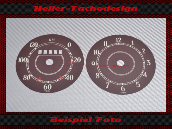 Tachoscheibe + Uhr Zifferblatt für Vw Brezelkäfer Brezel Käfer