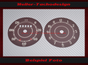 Speedometer Disc + Watch Dial Vw Pretzel Beetle...