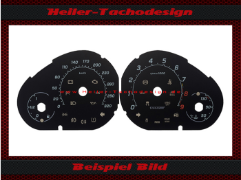 Speedometer Discs for Maserati Grancabrio MC 2015 200 Mph to 320 Kmh
