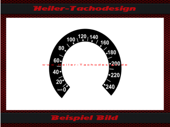 Tacho Aufkleber für Triumph Trident T150 1971 150 Mph zu 240 Kmh