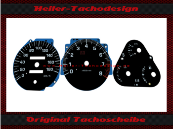Tachoscheibe für Toyota Supra MK4 MKIV RZ-S Facelift 1996 180 Kmh
