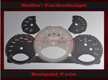 Tachoscheiben für Porsche 911 997 Turbo S Schalter 350 Kmh