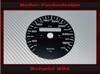 Speedometer Disc for Porsche 911 964 993 Switch 340 Kmh without Trip Meter