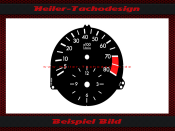 Tachometer clock dial for Mercedes W124 E Class 8000 RPM
