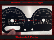 Tachoscheibe für Harley Davidson Street Glide FLHTX ab 2020 130 Mph zu 210 Kmh