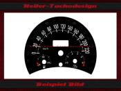 Speedometer Disc for VW Beetle Diesel 140 Mph to 220 Kmh