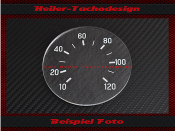 Speedometer Glass Hercules Wankel W 2000 1974 to 1979 120 Mph to 200 Kmh