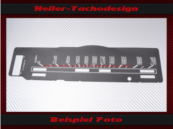 Speedometer Sticker for Cadillac Deville Covertible 1969 120 Mph to 200 Kmh