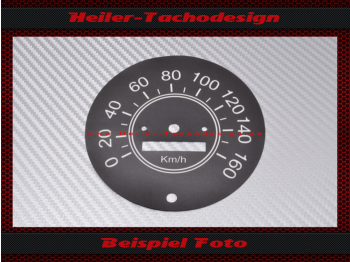 Speedometer Sticker for Chevrolet G10 Van 100 Mph to 160 Kmh