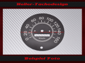 Speedometer Sticker for Chevrolet G10 Van 100 Mph to 160 Kmh