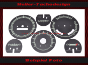 Speedometer Disc Front Glass + Sticker for Chevrolet GMC C10 67 to 72 100 Mph to 160 Kmh Tachometer to 50 RPM