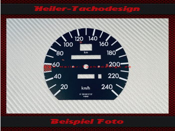 Tachoscheibe für Mercedes W126 S Klasse 240 Kmh Schaltpunkte - 1