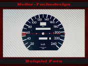Speedometer Disc for Mercedes W126 S Class 240 Kmh...